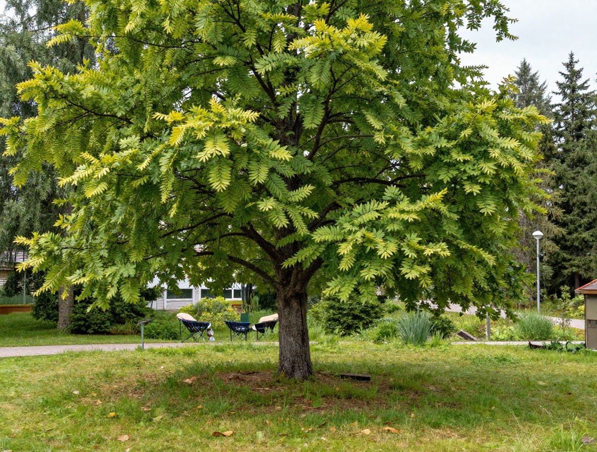 Lähikuva tuoreista yrteistä ja kuivatuista kasveista puisella alustalla, aamuvalo korostaa tekstuureja ja luonnollisia värejä